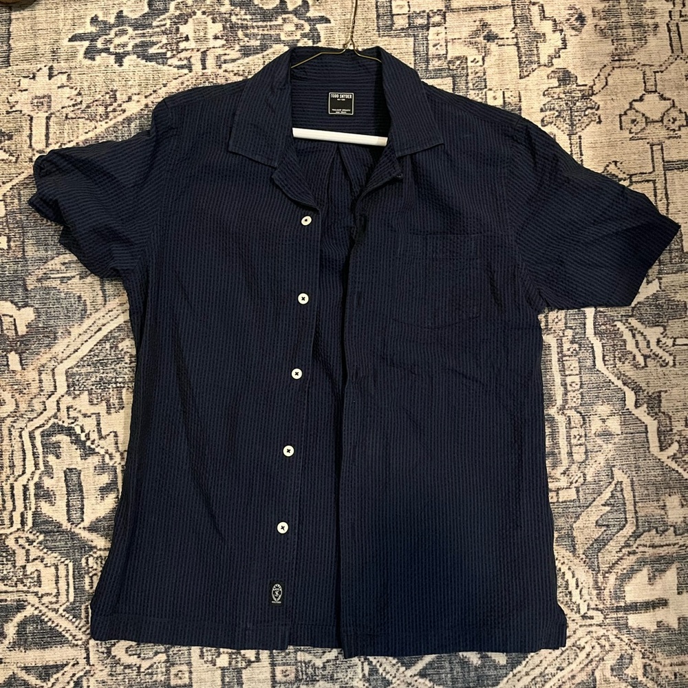 Todd Snyder Blue Casual Button Down Shirt